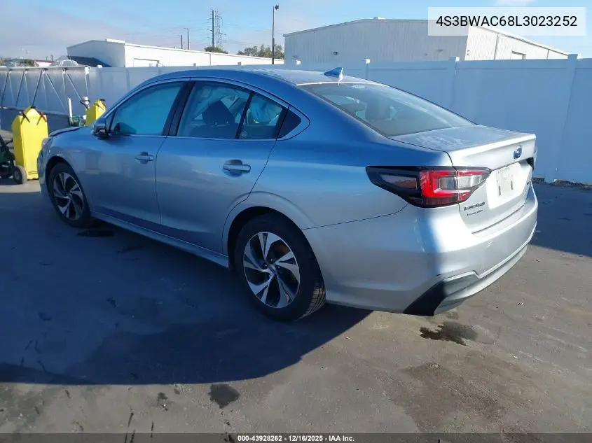 4S3BWAC68L3023252 2020 Subaru Legacy Premium