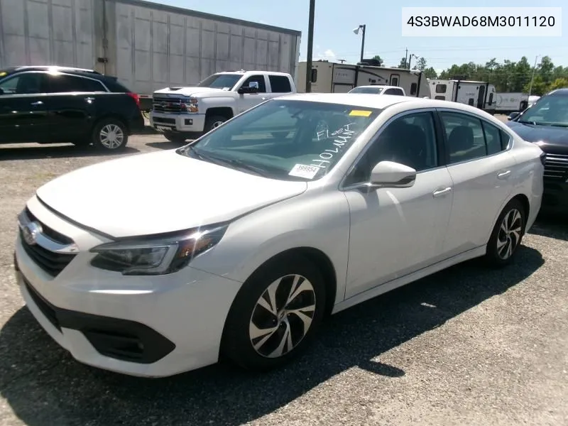 2021 Subaru Legacy Premium VIN: 4S3BWAD68M3011120 Lot: 40226054