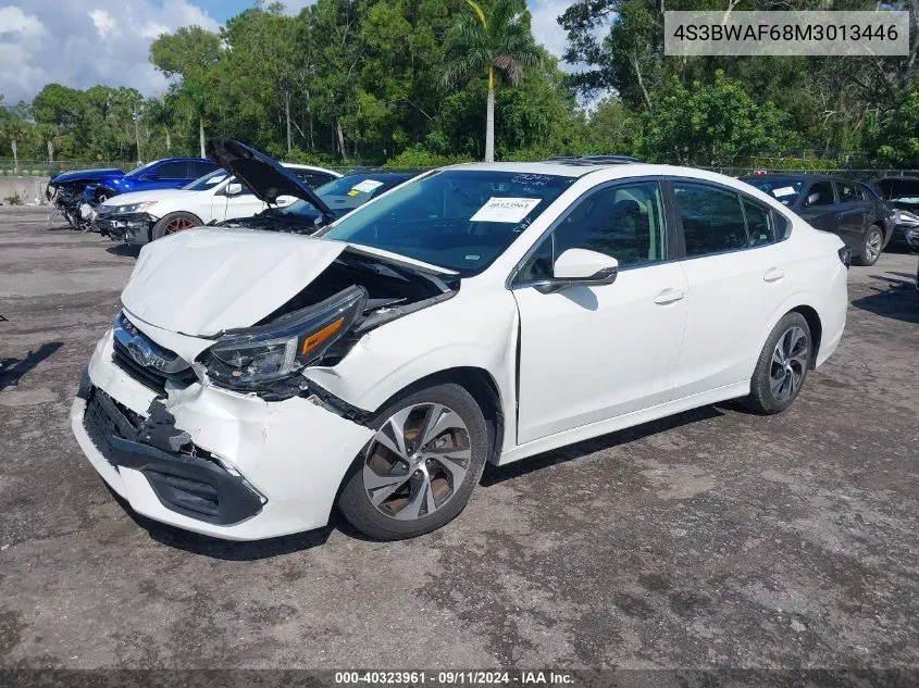 2021 Subaru Legacy Premium VIN: 4S3BWAF68M3013446 Lot: 40323961