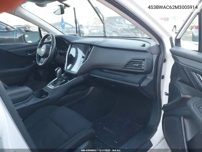 4S3BWAC62M3005914 2021 Subaru Legacy Premium