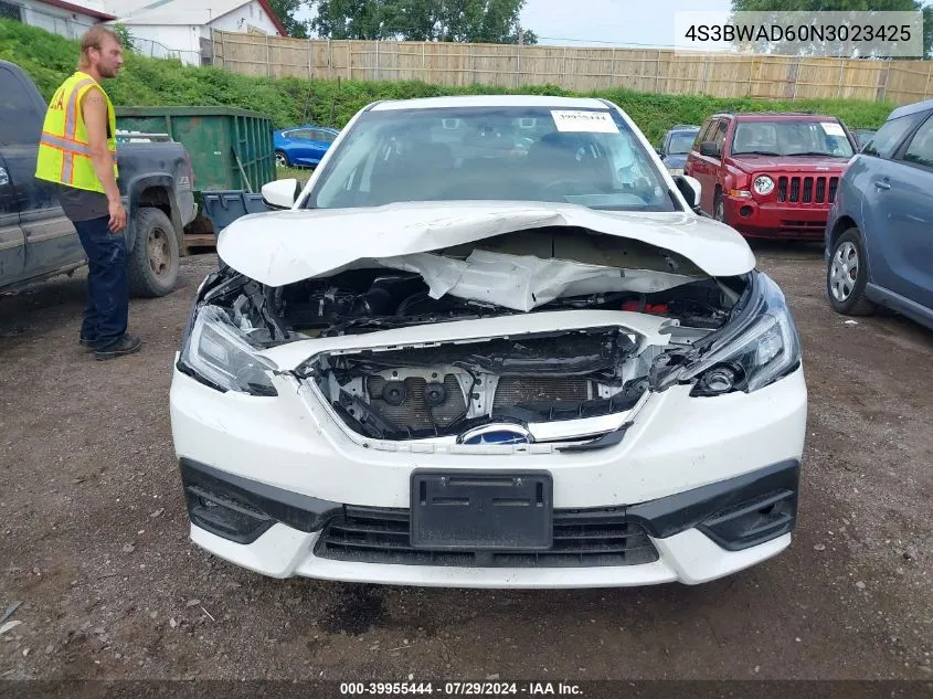 4S3BWAD60N3023425 2022 Subaru Legacy Premium