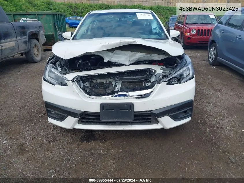 4S3BWAD60N3023425 2022 Subaru Legacy Premium