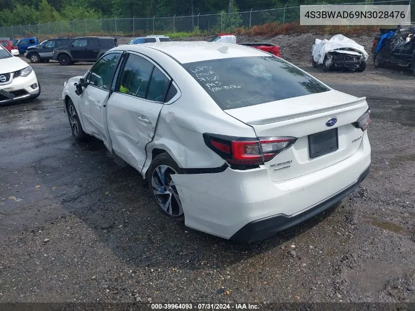 4S3BWAD69N3028476 2022 Subaru Legacy Premium