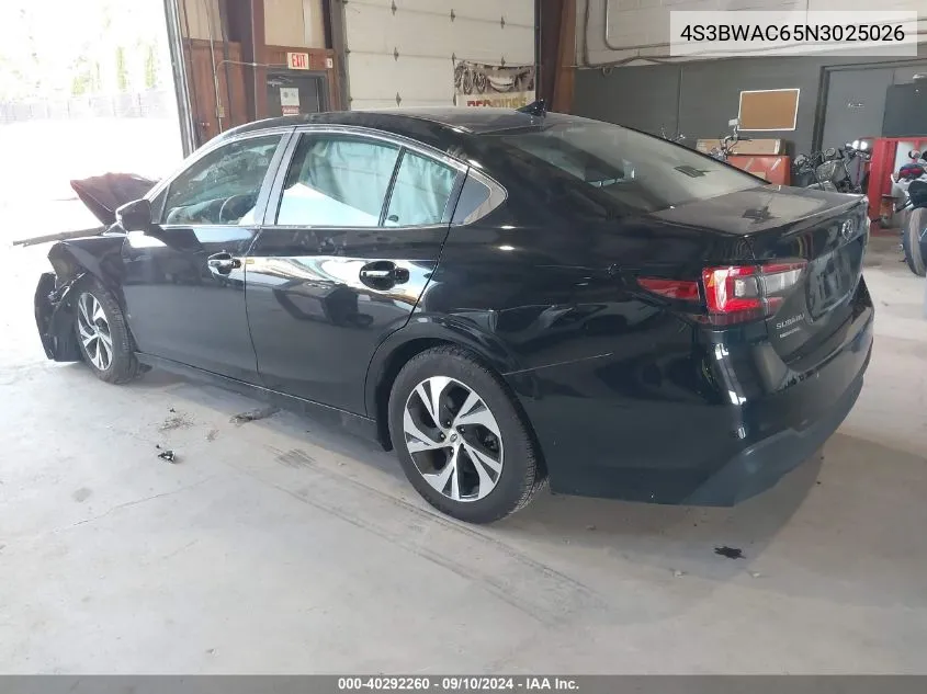 4S3BWAC65N3025026 2022 Subaru Legacy Premium