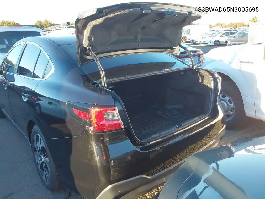 2022 Subaru Legacy Premium VIN: 4S3BWAD65N3005695 Lot: 44288711