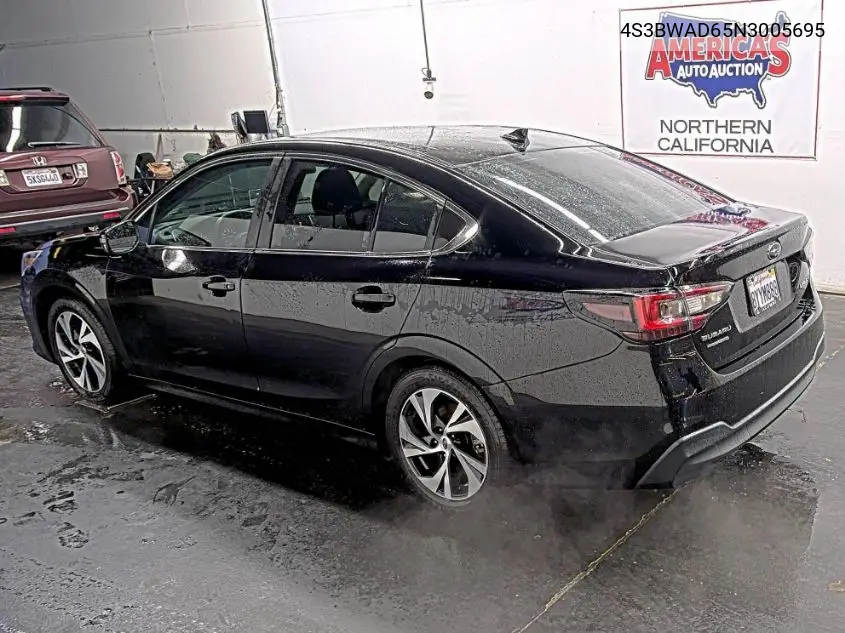 2022 Subaru Legacy Premium VIN: 4S3BWAD65N3005695 Lot: 44288711