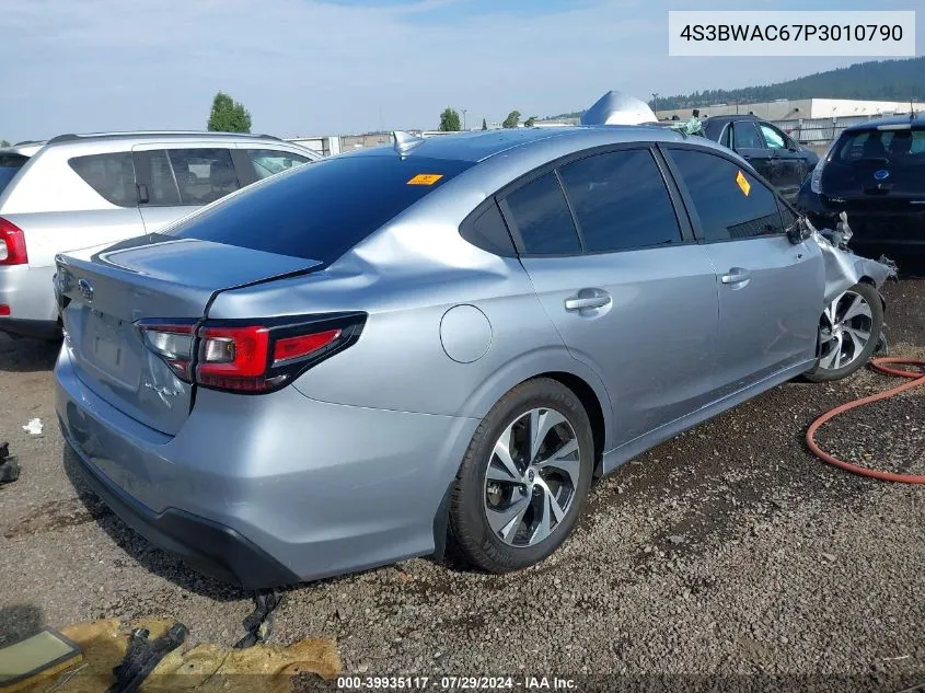 2023 Subaru Legacy Premium VIN: 4S3BWAC67P3010790 Lot: 39935117