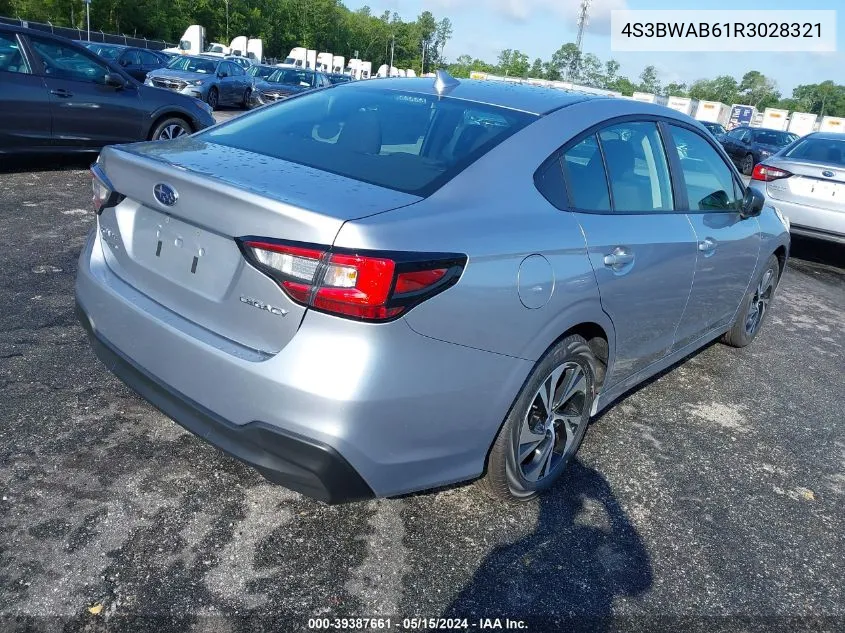 4S3BWAB61R3028321 2024 Subaru Legacy