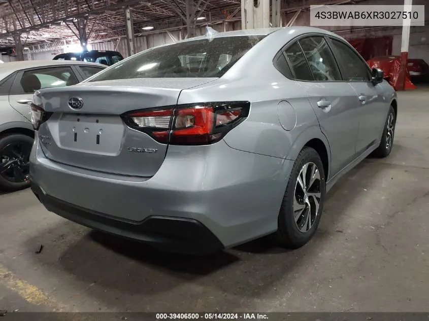 4S3BWAB6XR3027510 2024 Subaru Legacy