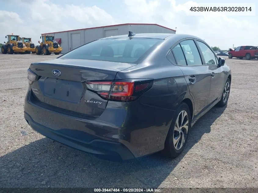 4S3BWAB63R3028014 2024 Subaru Legacy