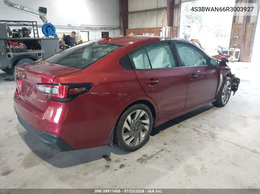 4S3BWAN66R3003927 2024 Subaru Legacy Limited