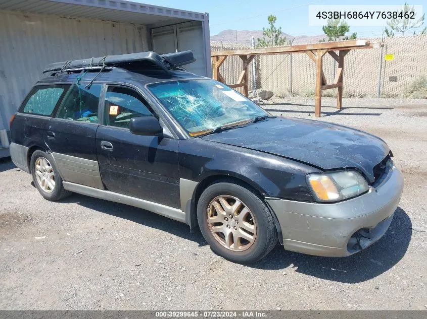 2000 Subaru Outback Limited VIN: 4S3BH6864Y7638462 Lot: 39299645