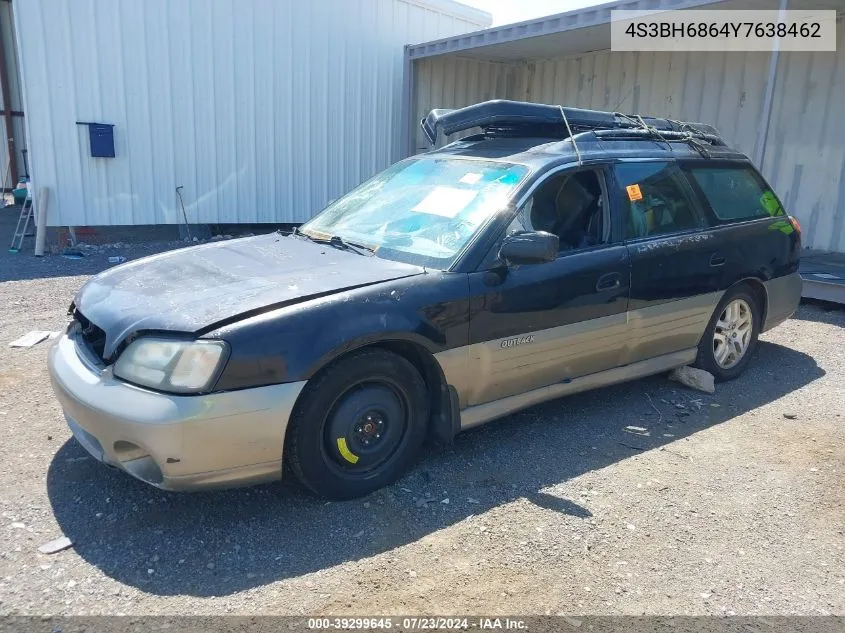 2000 Subaru Outback Limited VIN: 4S3BH6864Y7638462 Lot: 39299645