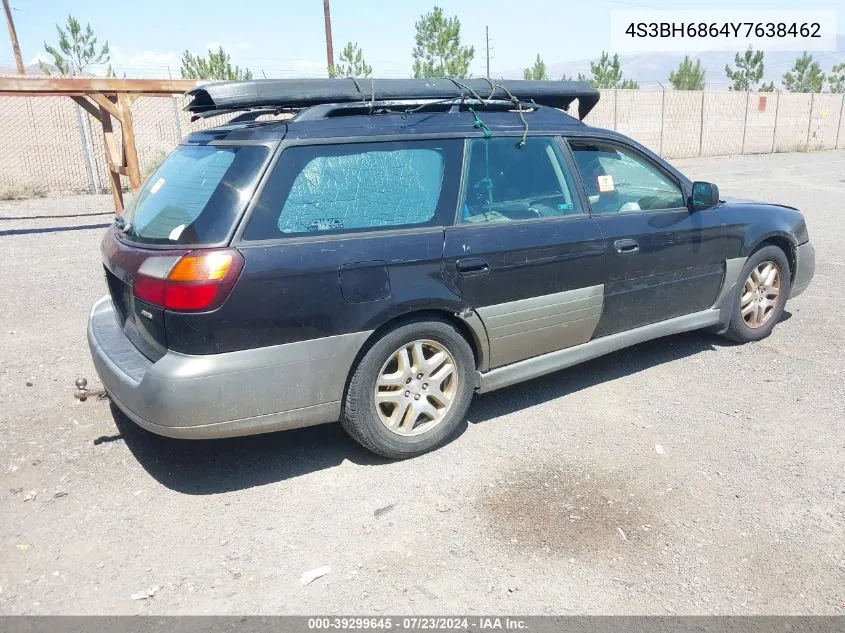 4S3BH6864Y7638462 2000 Subaru Outback Limited