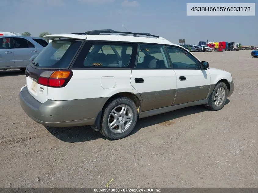 2000 Subaru Outback Outback VIN: 4S3BH6655Y6633173 Lot: 39913038