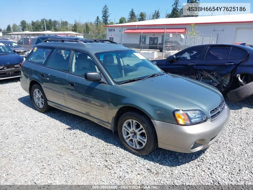 2000 Subaru Outback VIN: 4S3BH6654Y7625186 Lot: 39988600