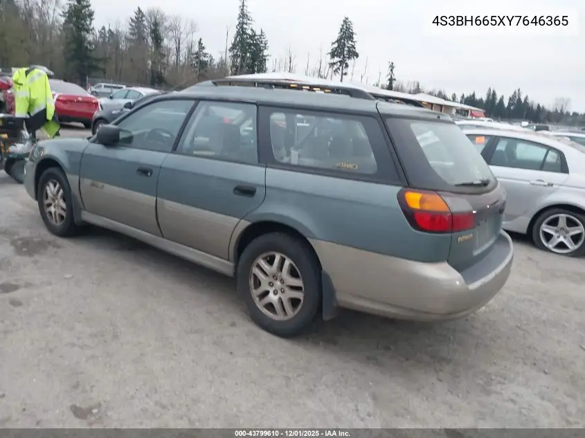 4S3BH665XY7646365 2000 Subaru Outback