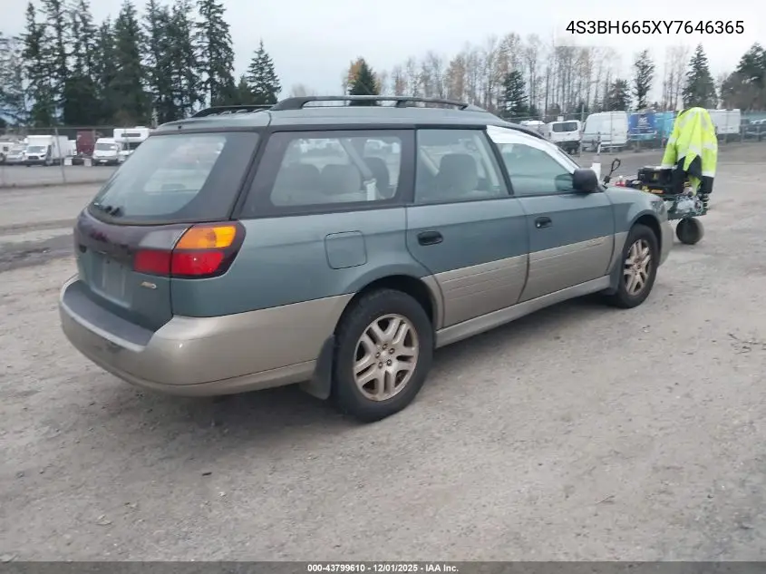 4S3BH665XY7646365 2000 Subaru Outback