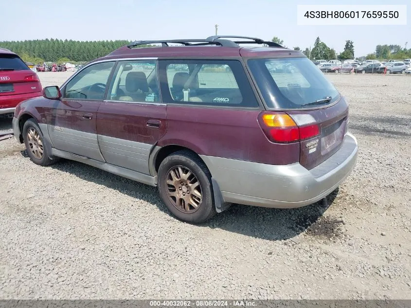 4S3BH806017659550 2001 Subaru Outback H6-3.0