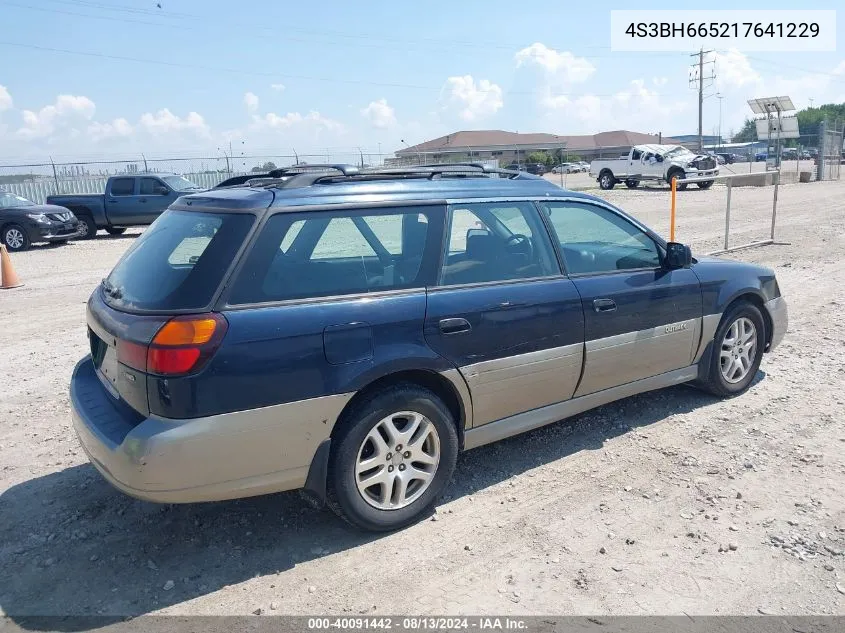 4S3BH665217641229 2001 Subaru Outback