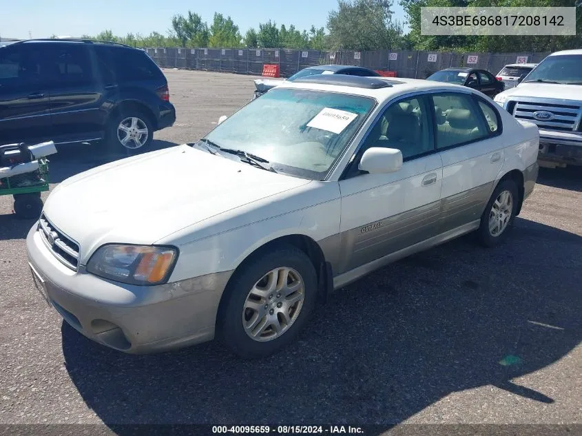 2001 Subaru Outback Limited VIN: 4S3BE686817208142 Lot: 40095659