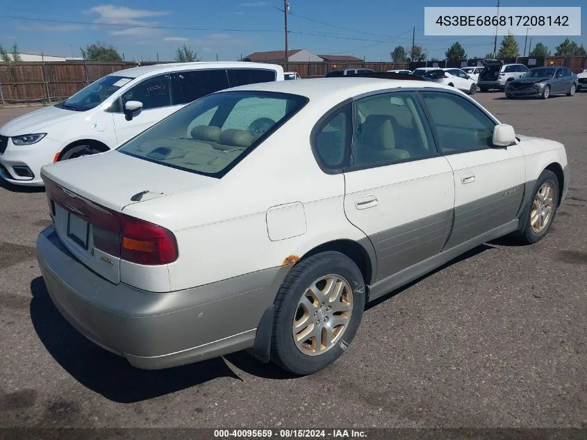 2001 Subaru Outback Limited VIN: 4S3BE686817208142 Lot: 40095659