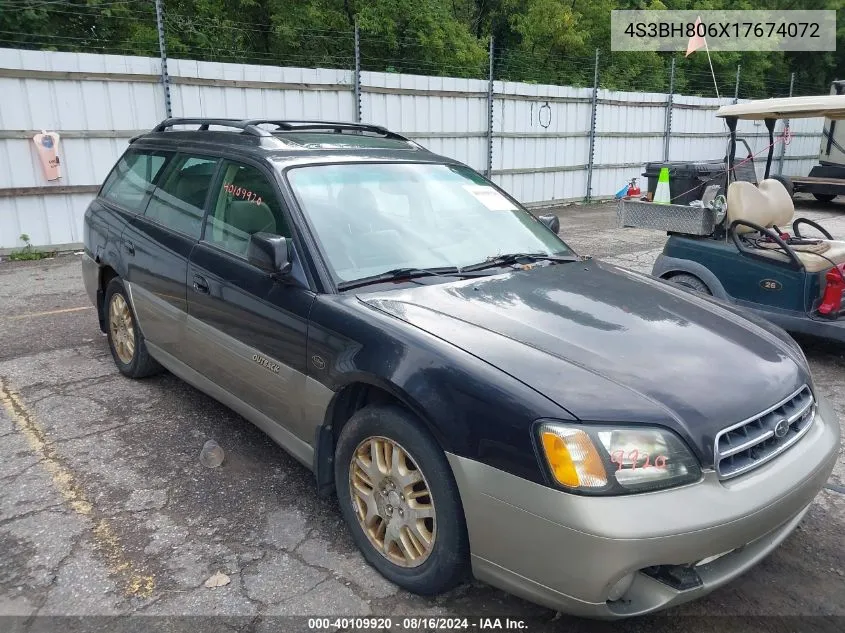 2001 Subaru Outback H6-3.0 VIN: 4S3BH806X17674072 Lot: 40109920