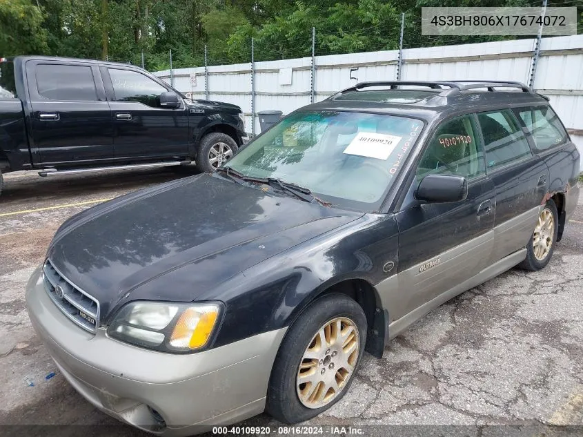 2001 Subaru Outback H6-3.0 VIN: 4S3BH806X17674072 Lot: 40109920