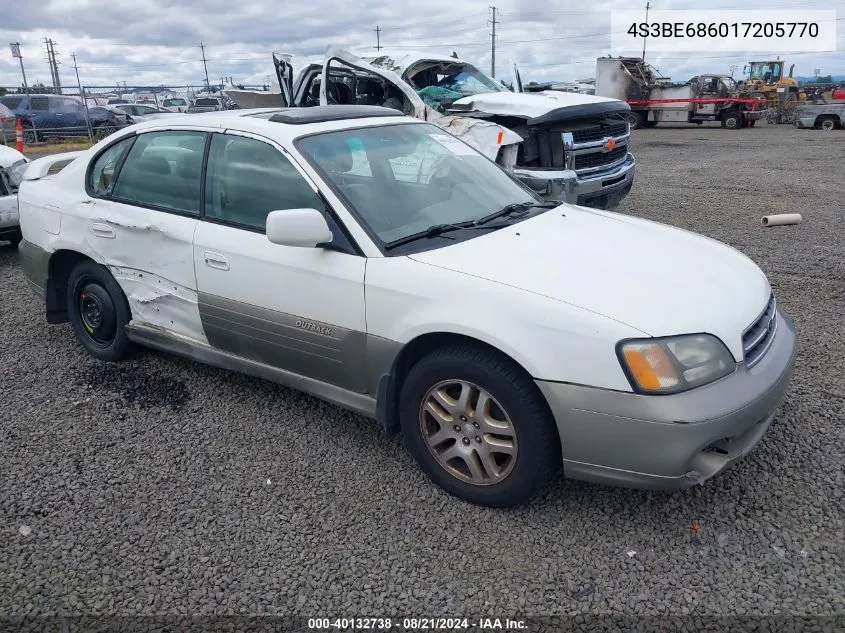 2001 Subaru Outback Limited VIN: 4S3BE686017205770 Lot: 40132738