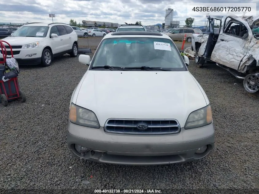 2001 Subaru Outback Limited VIN: 4S3BE686017205770 Lot: 40132738