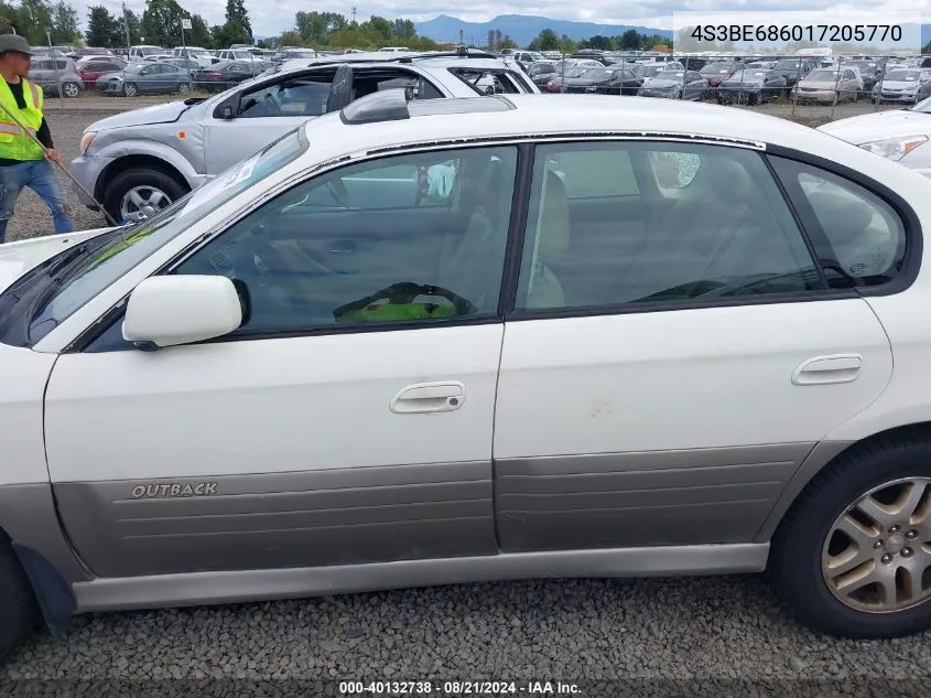 2001 Subaru Outback Limited VIN: 4S3BE686017205770 Lot: 40132738