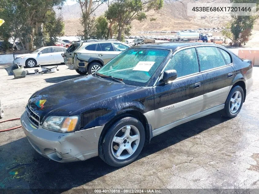 2001 Subaru Outback Limited VIN: 4S3BE686X17201466 Lot: 40170818