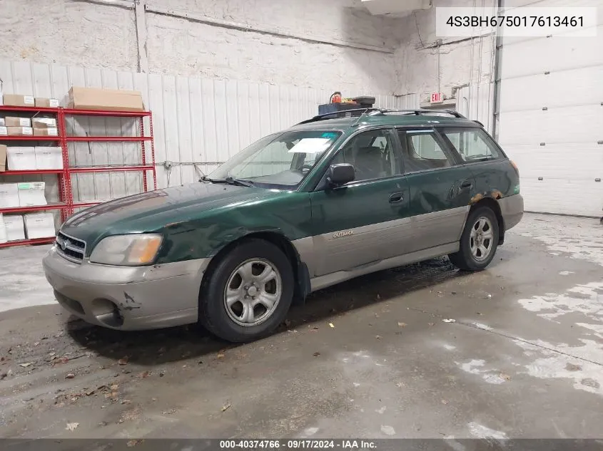 2001 Subaru Outback VIN: 4S3BH675017613461 Lot: 40374766