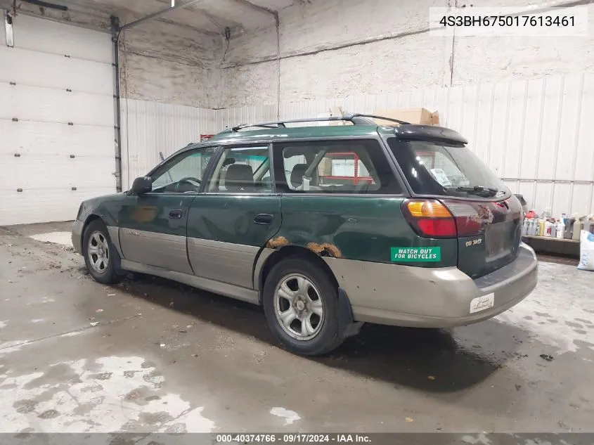 2001 Subaru Outback VIN: 4S3BH675017613461 Lot: 40374766