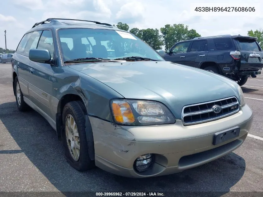 4S3BH896427608606 2002 Subaru Outback H6-3.0 Vdc