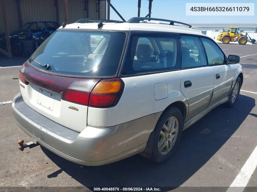 2002 Subaru Outback VIN: 4S3BH665326611079 Lot: 40048570