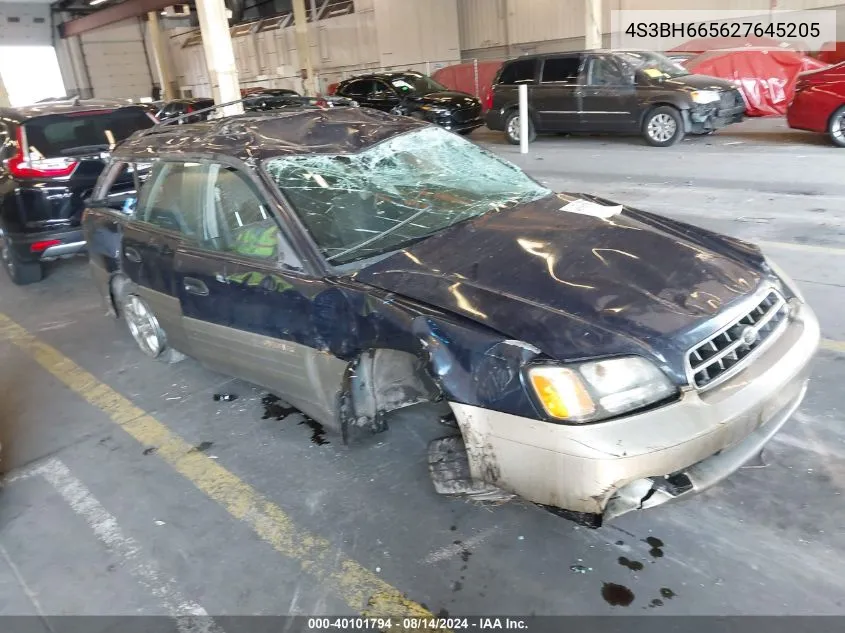 4S3BH665627645205 2002 Subaru Outback