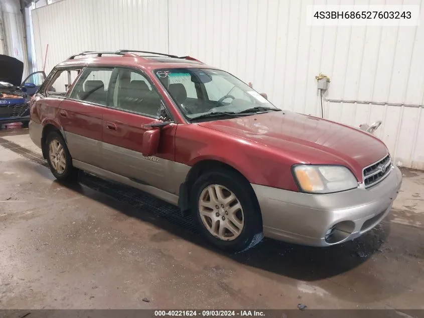 4S3BH686527603243 2002 Subaru Outback Limited