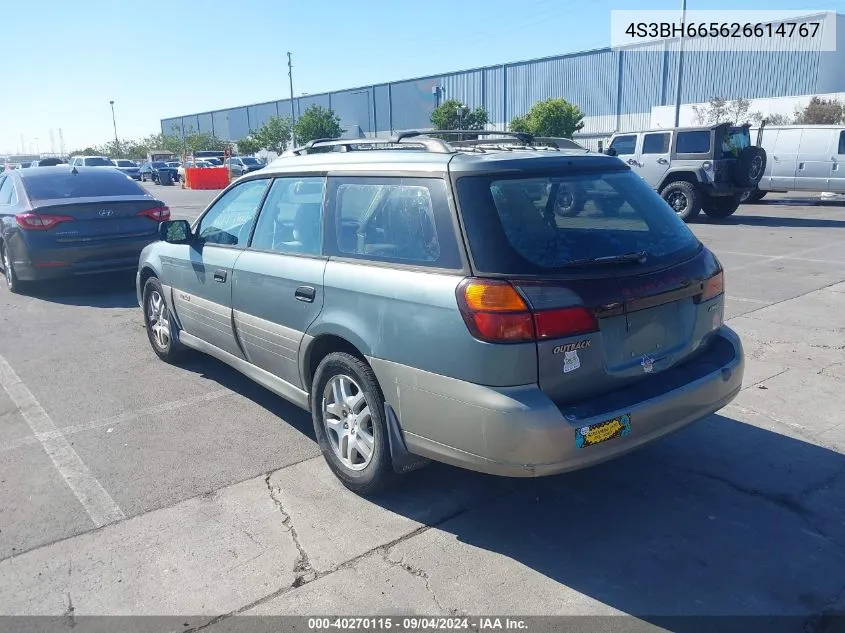 4S3BH665626614767 2002 Subaru Outback Outback