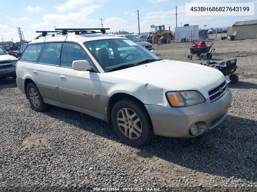 2002 Subaru Outback Outback Limited VIN: 4S3BH686827643199 Lot: 40328564