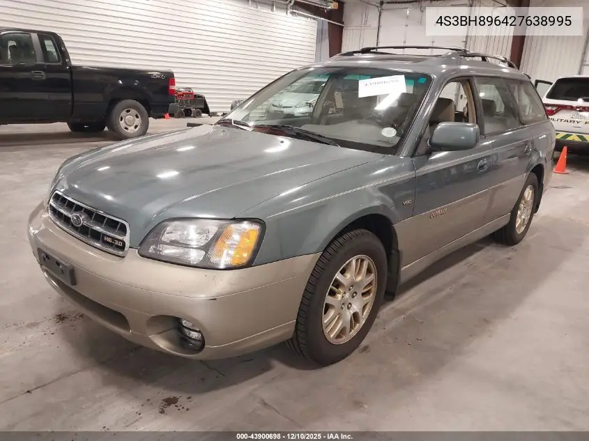 4S3BH896427638995 2002 Subaru Outback H6-3.0 Vdc