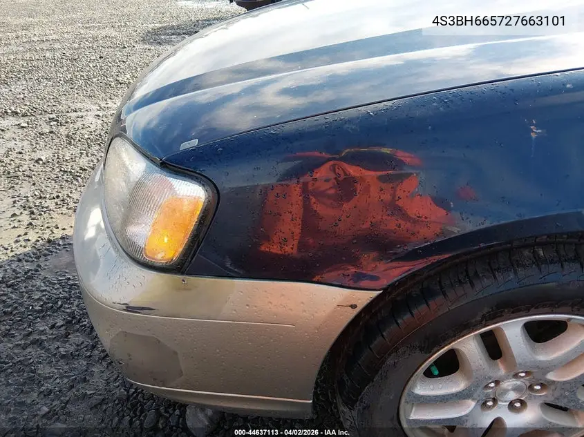 2002 Subaru Outback VIN: 4S3BH665727663101 Lot: 44637113