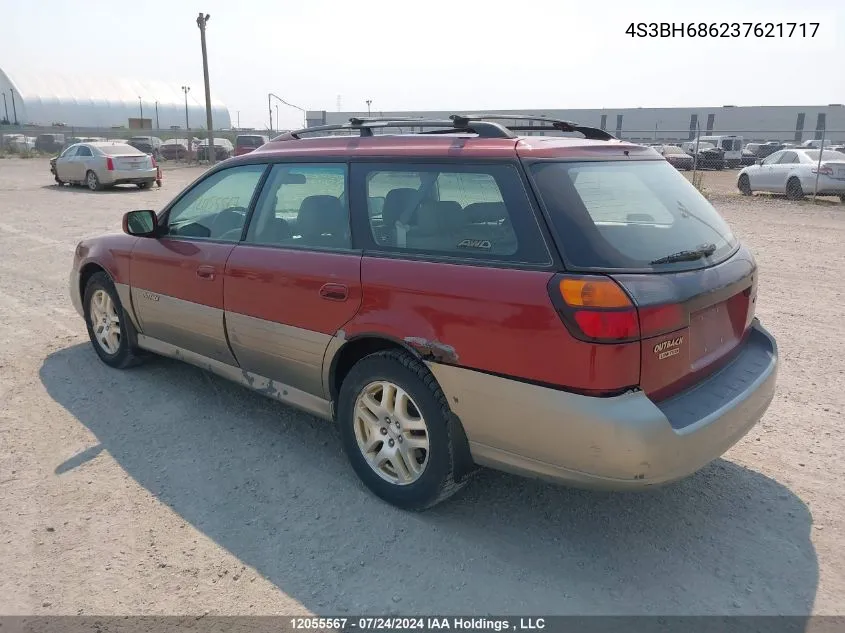 2003 Subaru Outback VIN: 4S3BH686237621717 Lot: 12055567