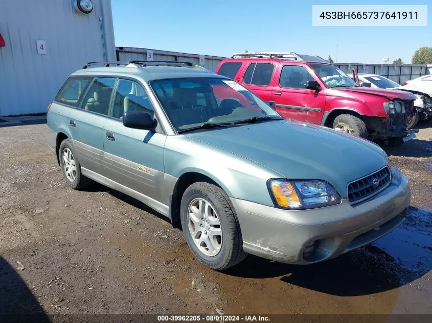 2003 Subaru Outback VIN: 4S3BH665737641911 Lot: 39962205