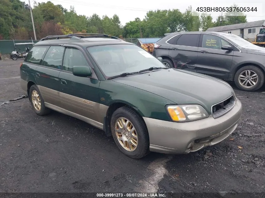 2003 Subaru Outback H6-3.0 L.l. Bean Edition VIN: 4S3BH806337606344 Lot: 39991273