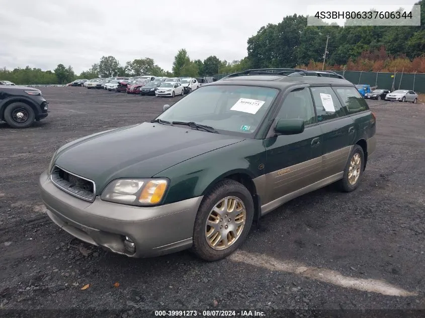 2003 Subaru Outback H6-3.0 L.l. Bean Edition VIN: 4S3BH806337606344 Lot: 39991273