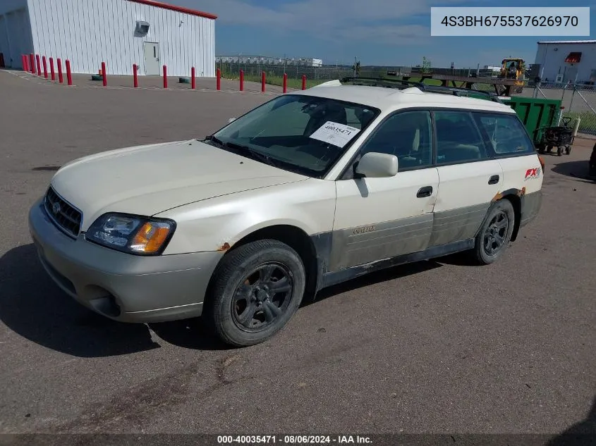 2003 Subaru Outback VIN: 4S3BH675537626970 Lot: 40035471