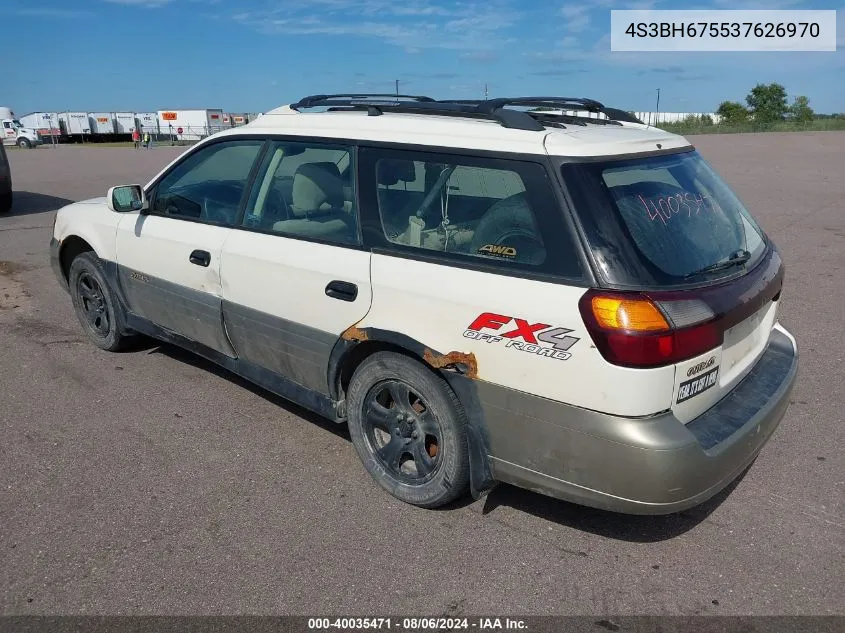 2003 Subaru Outback VIN: 4S3BH675537626970 Lot: 40035471