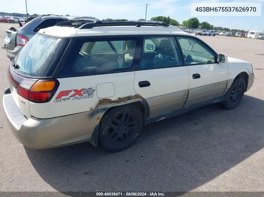 2003 Subaru Outback VIN: 4S3BH675537626970 Lot: 40035471