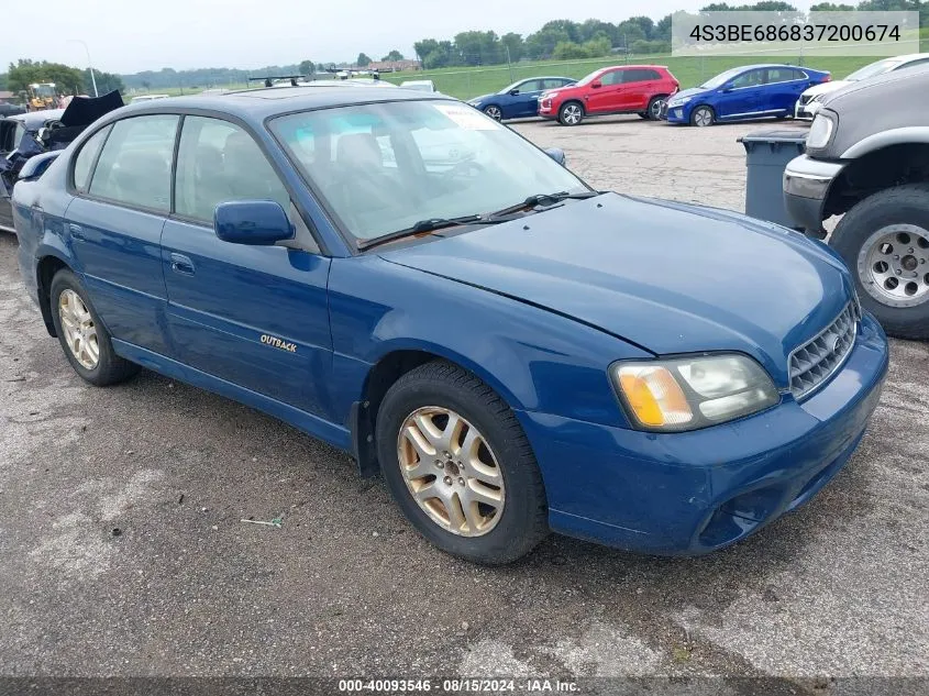 2003 Subaru Outback Limited VIN: 4S3BE686837200674 Lot: 40093546